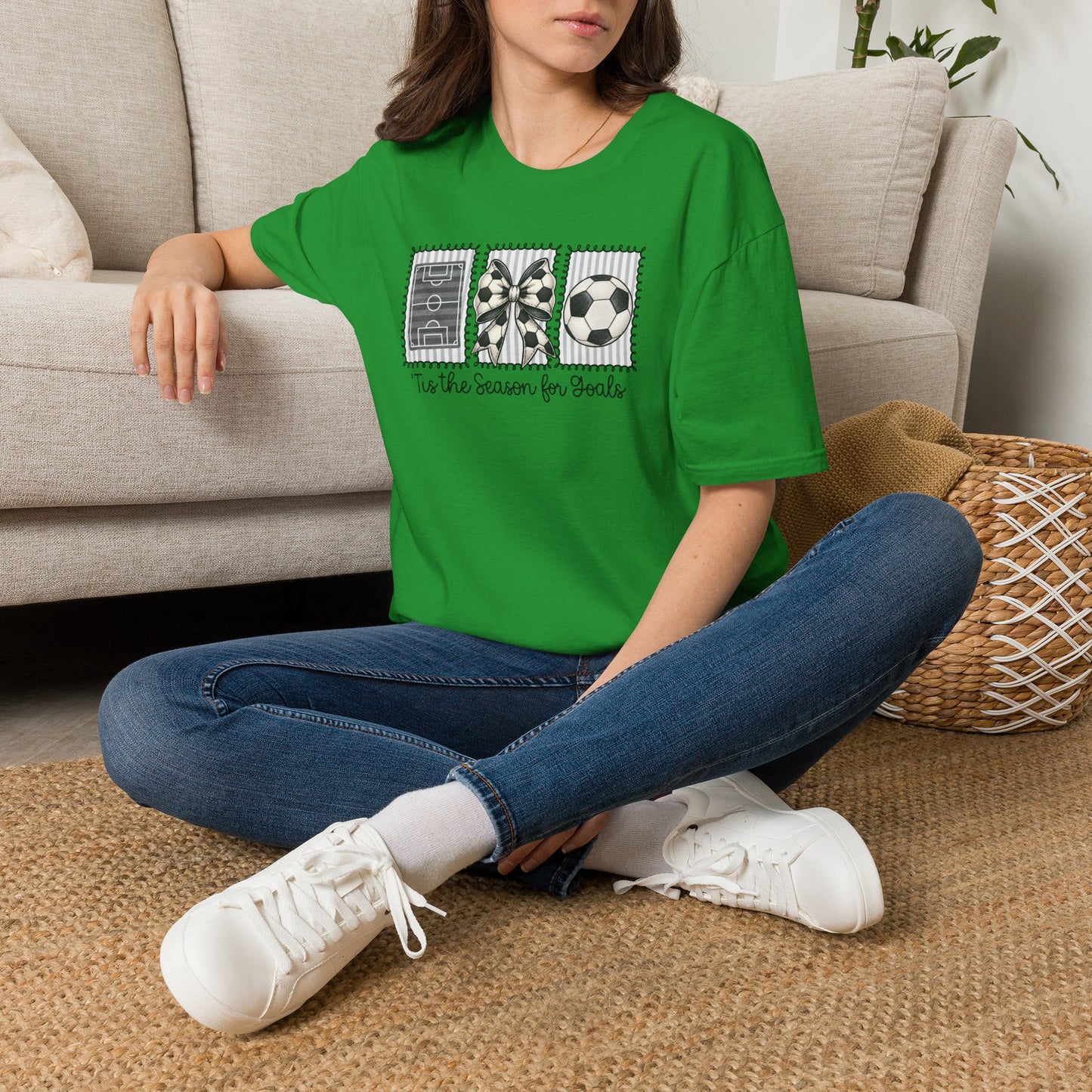 Soccer T‑Shirt — "Tis the Season for Goals"  Soccer Tee