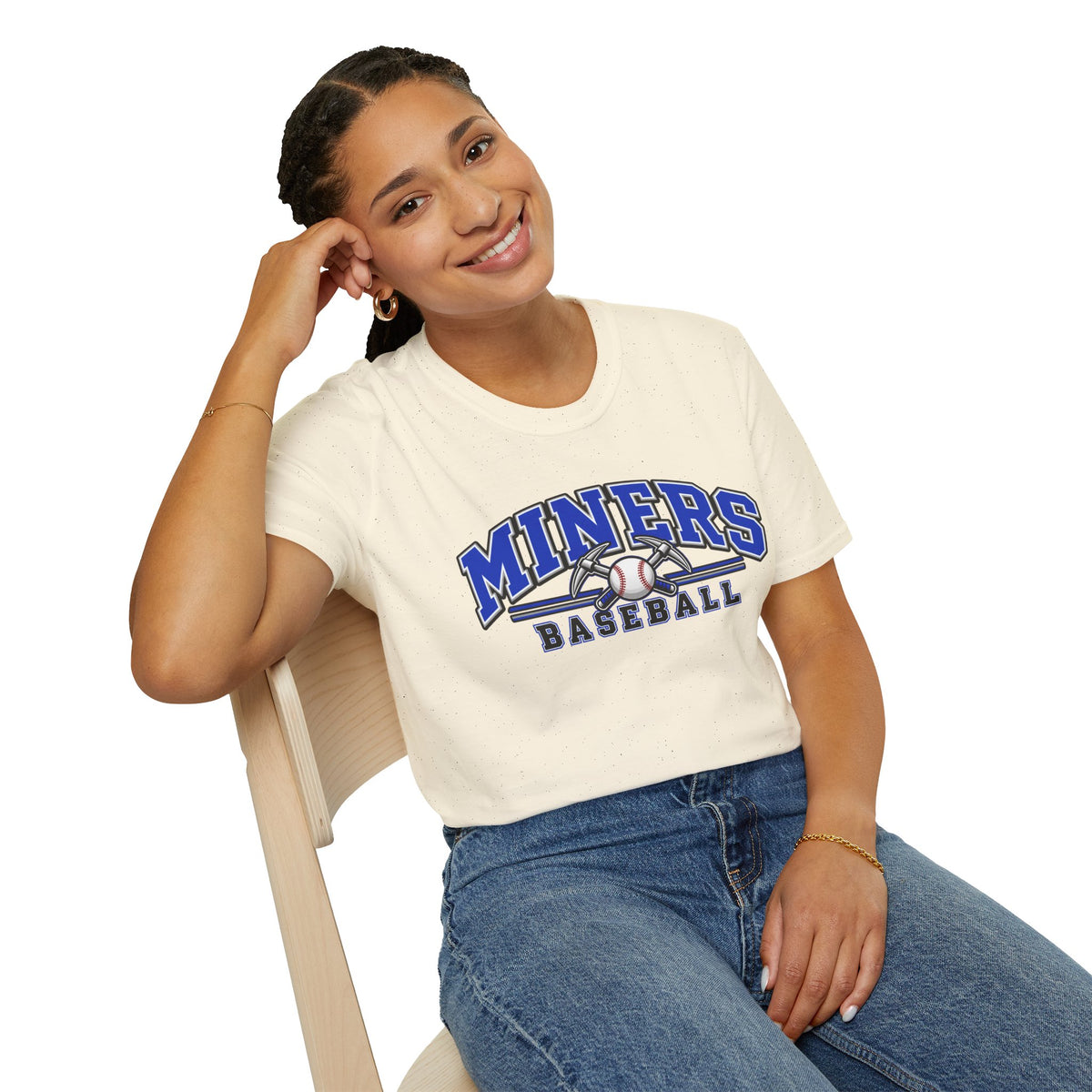 Miners Baseball T-Shirt – Team Logo Unisex Softstyle T shirt