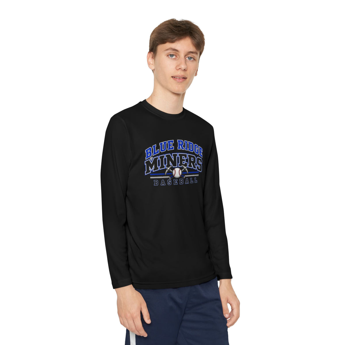 YOUTH Blue Ridge Miners Baseball Long Sleeve Tee