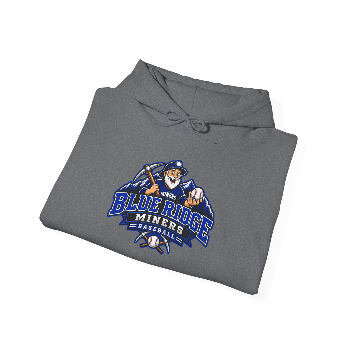 Blue Ridge Miners Mascot Logo Hoodie