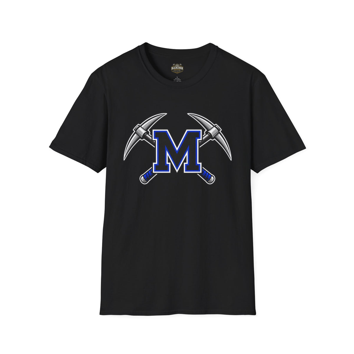 Miner M Logo T-Shirt — Crossed Pickaxes Unisex Softstyle Tee