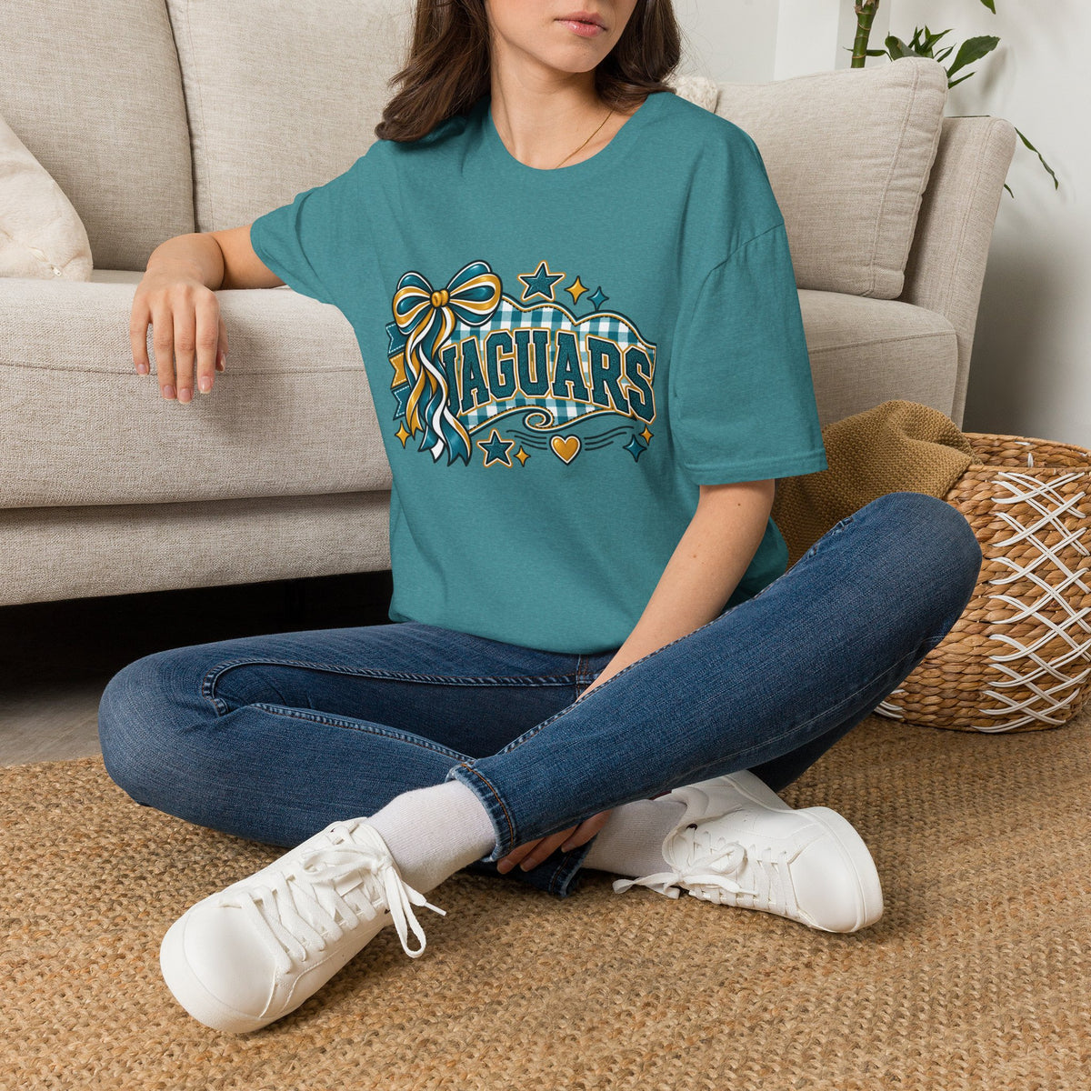 Jaguars Ribbon & Bow T‑Shirt — Team Spirit Tee