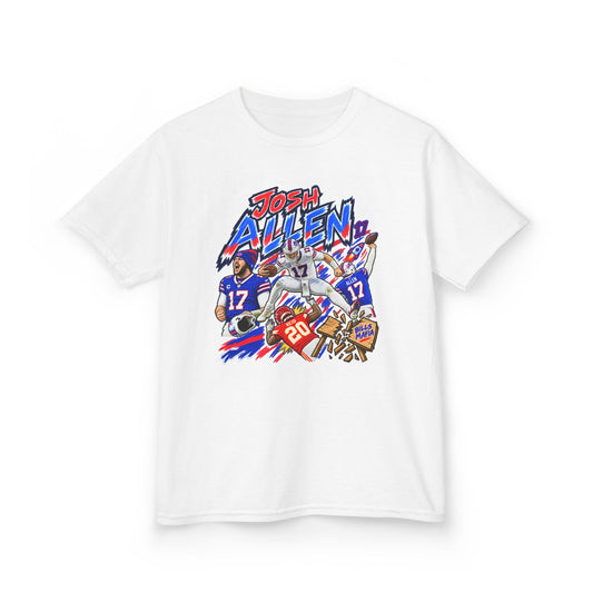 YOUTH Josh Allen Graphic T-Shirt - Sunday Standouts Sketch Series