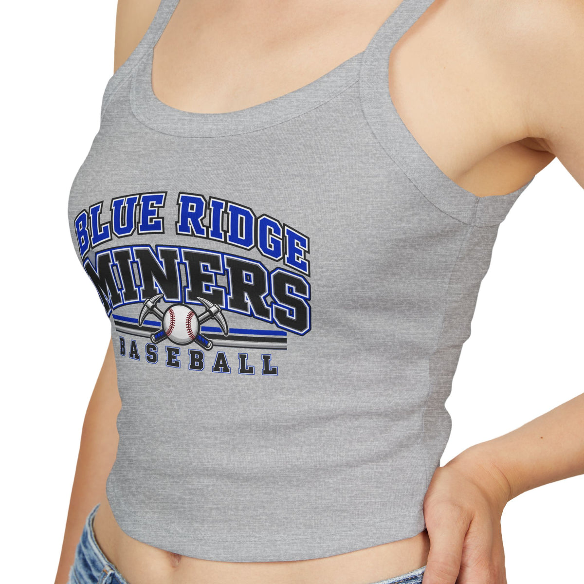 Blue Ridge Miners Baseball Tank Top - Women's Spaghetti Strap Graphic Tank