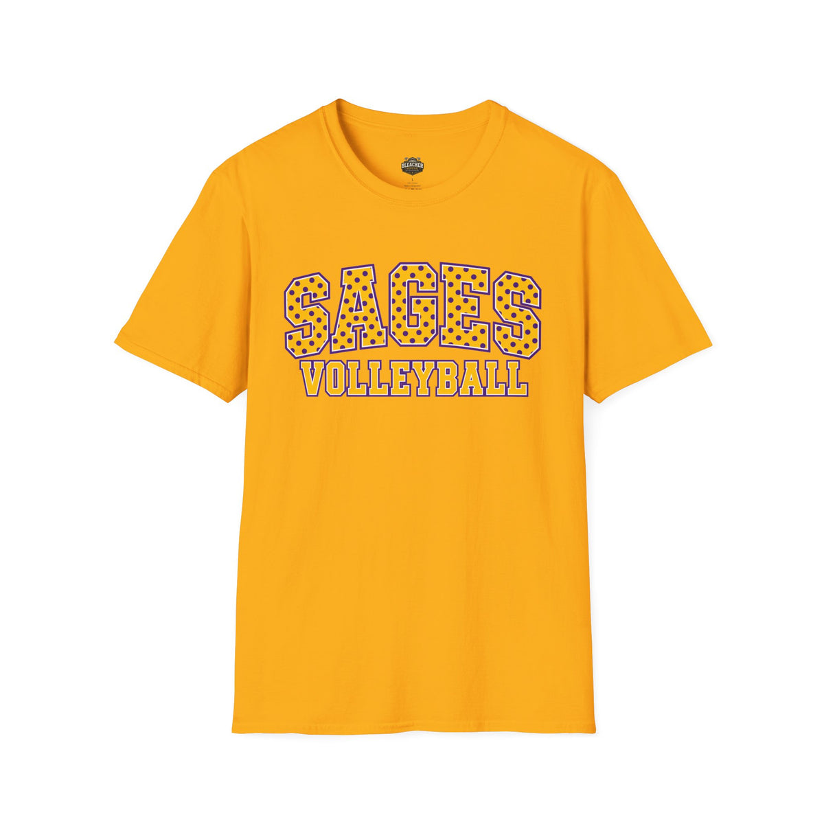 Sages Volleyball Team T‑Shirt — Retro Polka Dot Varsity Tee