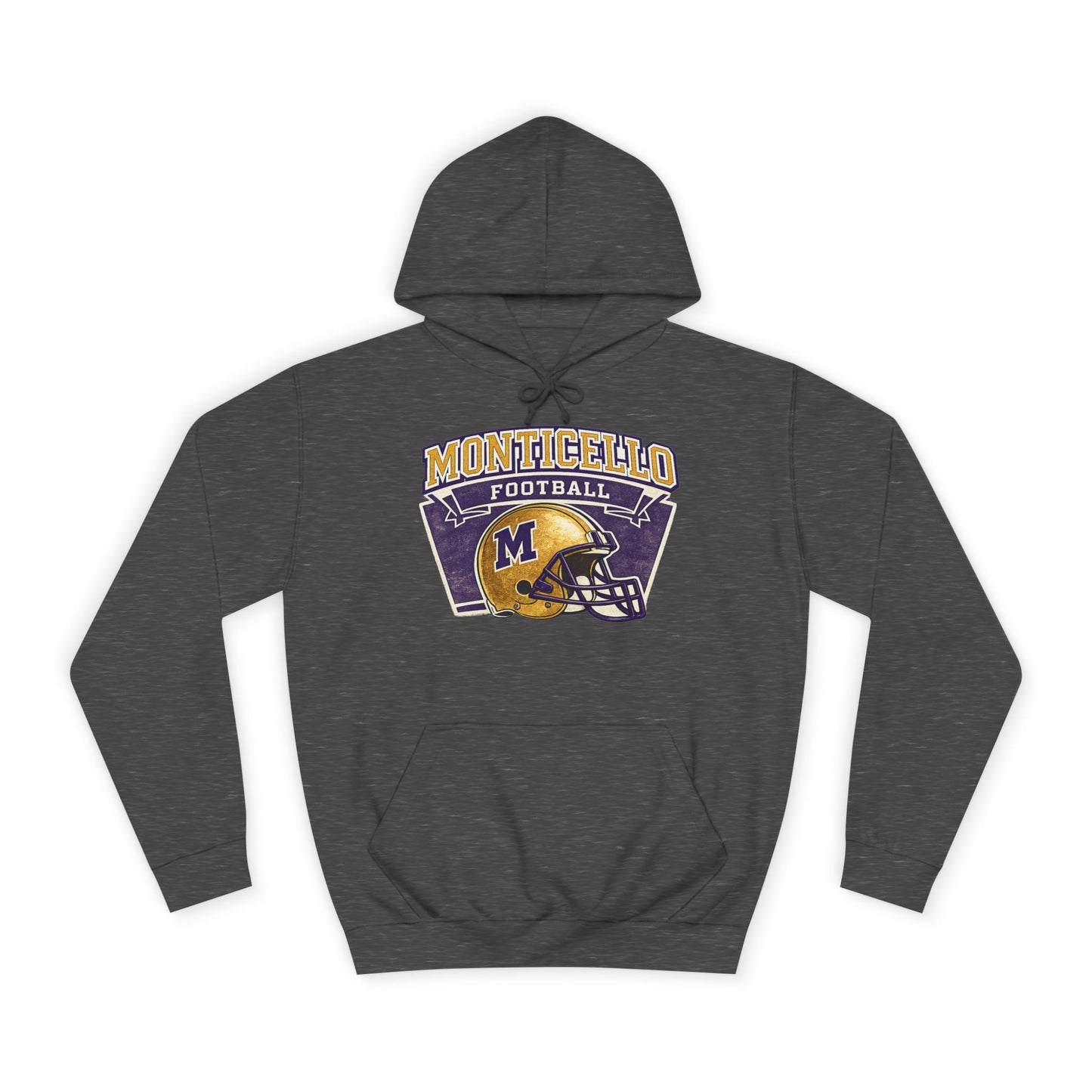 Monticello Football Hoodie — Vintage Helmet Hoodie