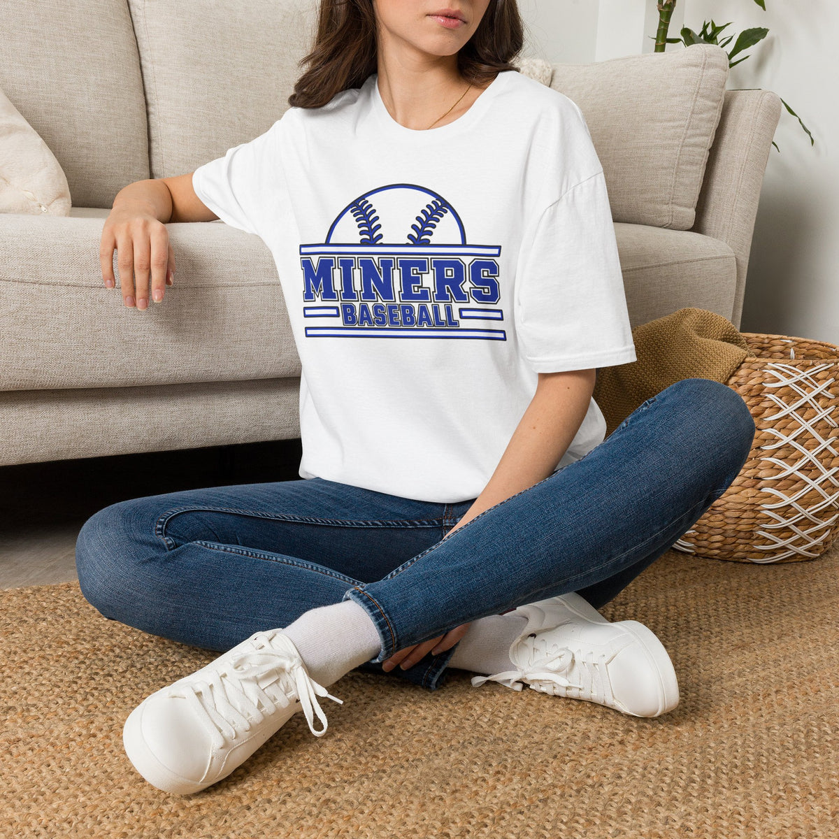 Miners Baseball Team T‑Shirt — Retro Baseball Logo Tee