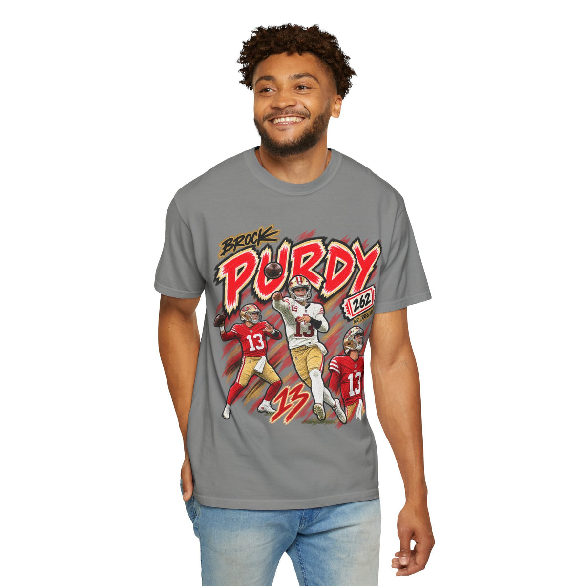 Brock Purdy, MR. IRRELEVANT Graphic T-Shirt - Sunday Standouts Sketch Series