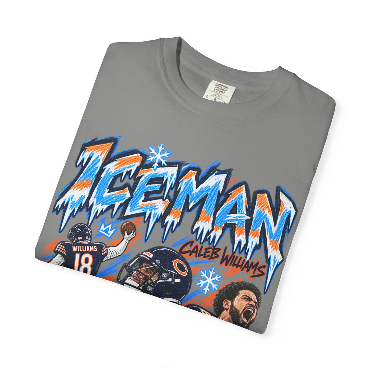 Caleb Williams, ICEMAN Graphic T-Shirt - Sunday Standouts Sketch Series