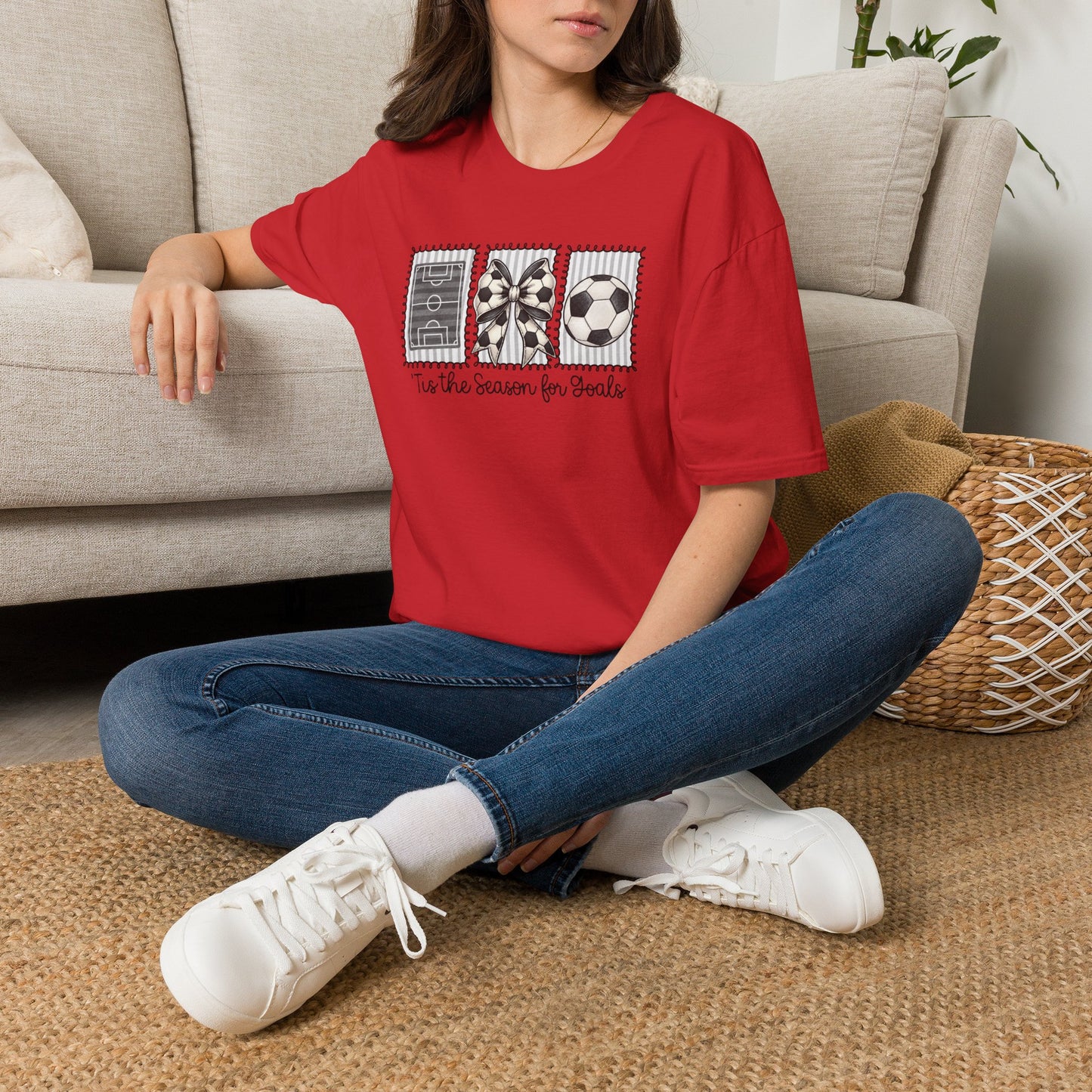 Soccer T‑Shirt — "Tis the Season for Goals"  Soccer Tee