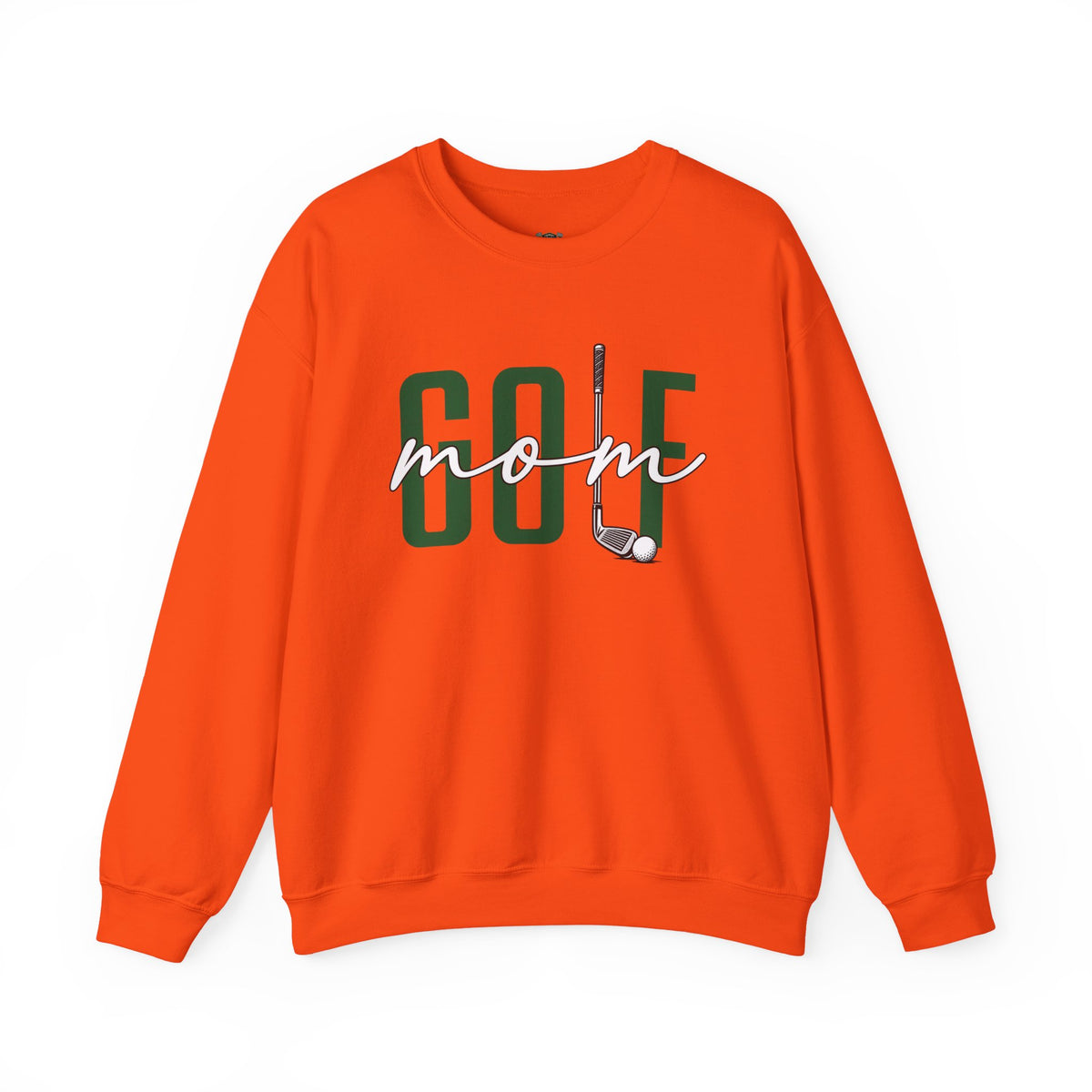 Golf Mom Crewneck Sweatshirt — 'MOM Graphic with Ball