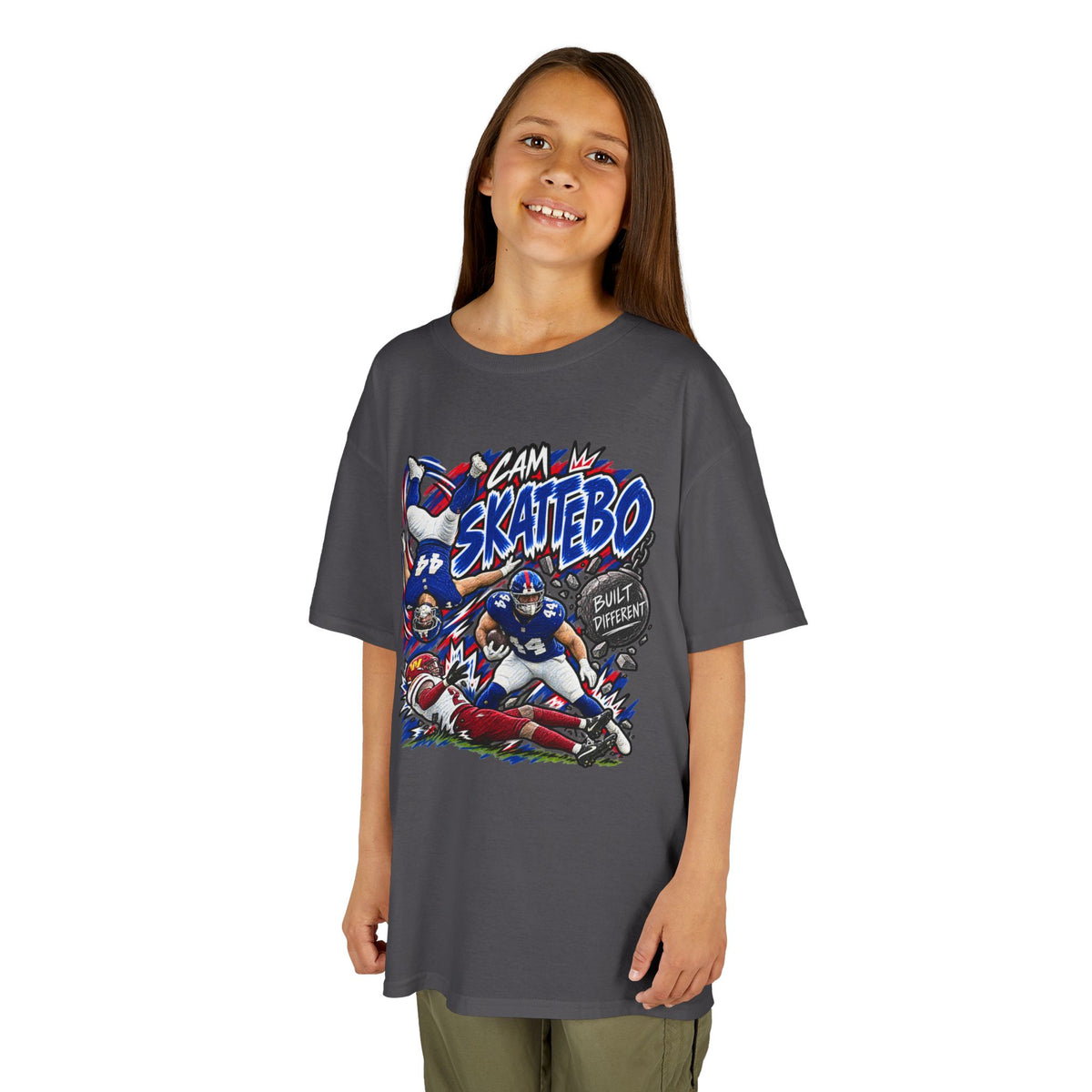 YOUTH Cam Skattebo Graphic T-Shirt - Sunday Standouts Sketch Series
