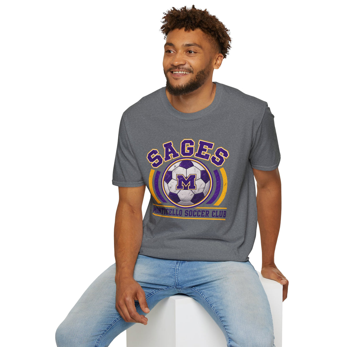 CUSTOMIZABLE Sages Soccer Club T-Shirt — YOUR NAME AND NUMBER