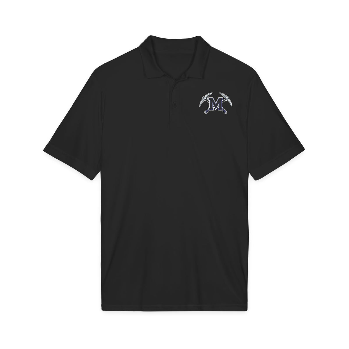 Miners Embroidered M Logo Polo Shirt