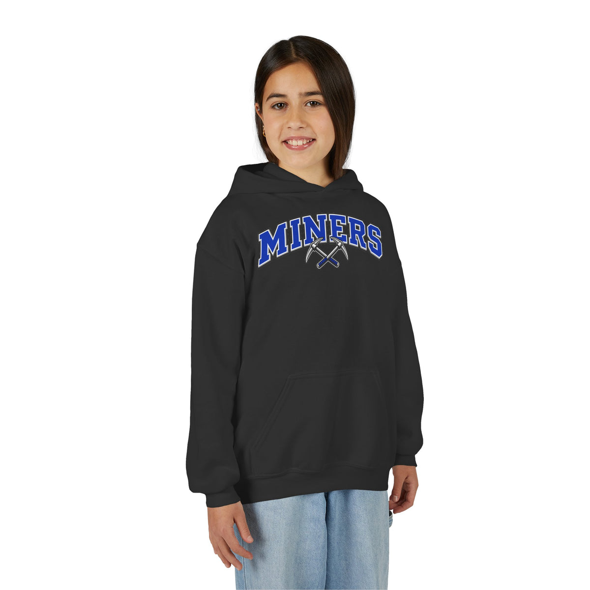 YOUTH Miners Block Letter and Logo Hoodie