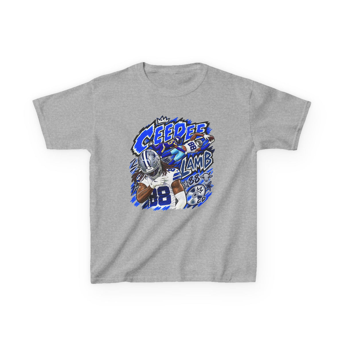 YOUTH CeeDee Lamb Graphic T-Shirt - Sunday Standouts Sketch Series