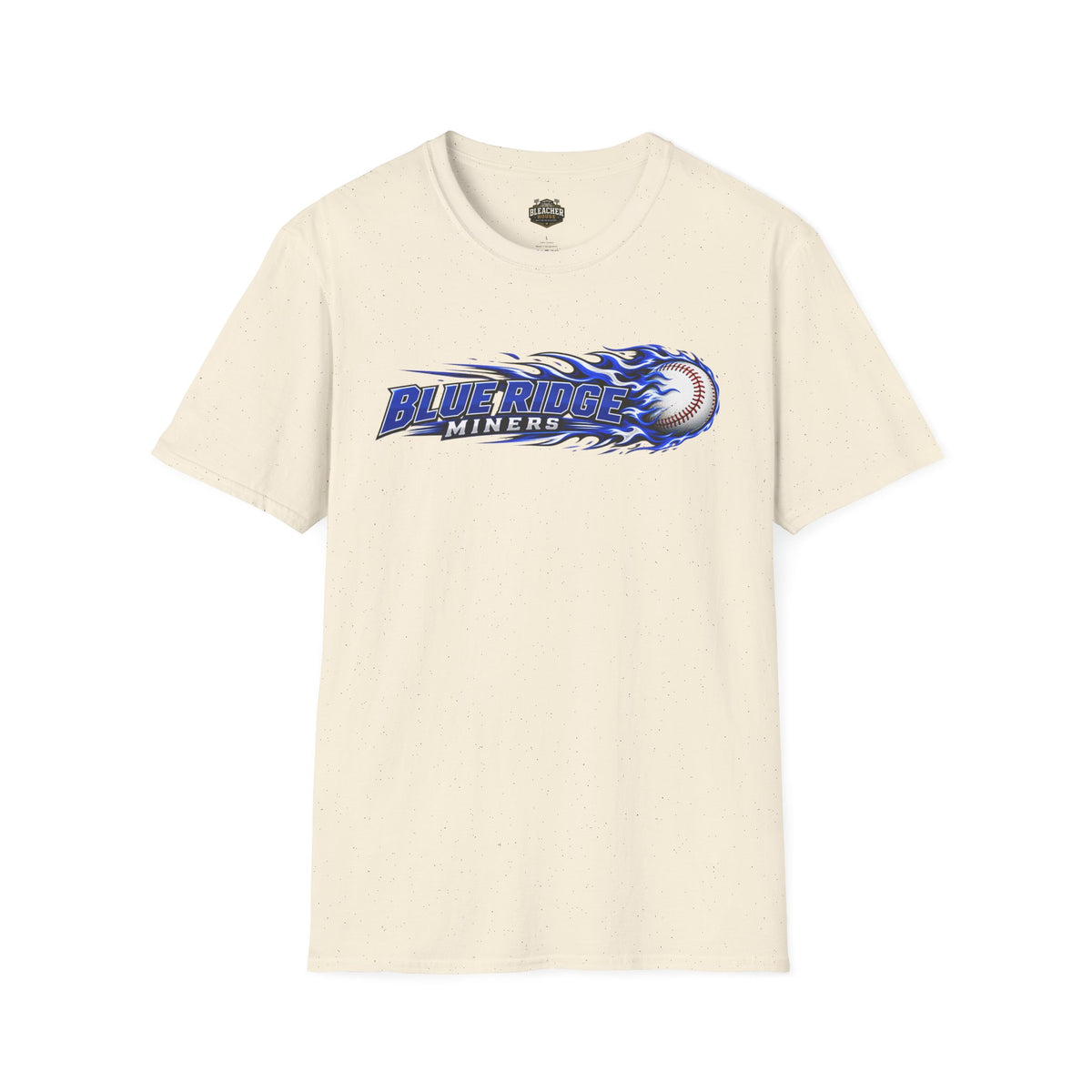 Blue Ridge Miners Flaming Baseball T-Shirt – Flaming Ball Softstyle Tee