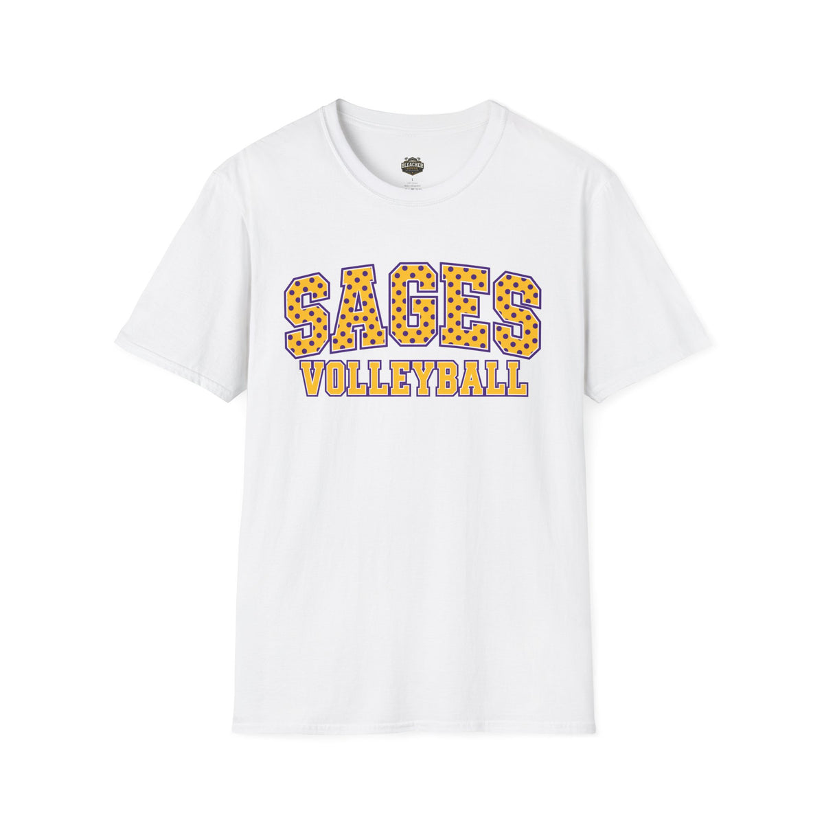 Sages Volleyball Team T‑Shirt — Retro Polka Dot Varsity Tee