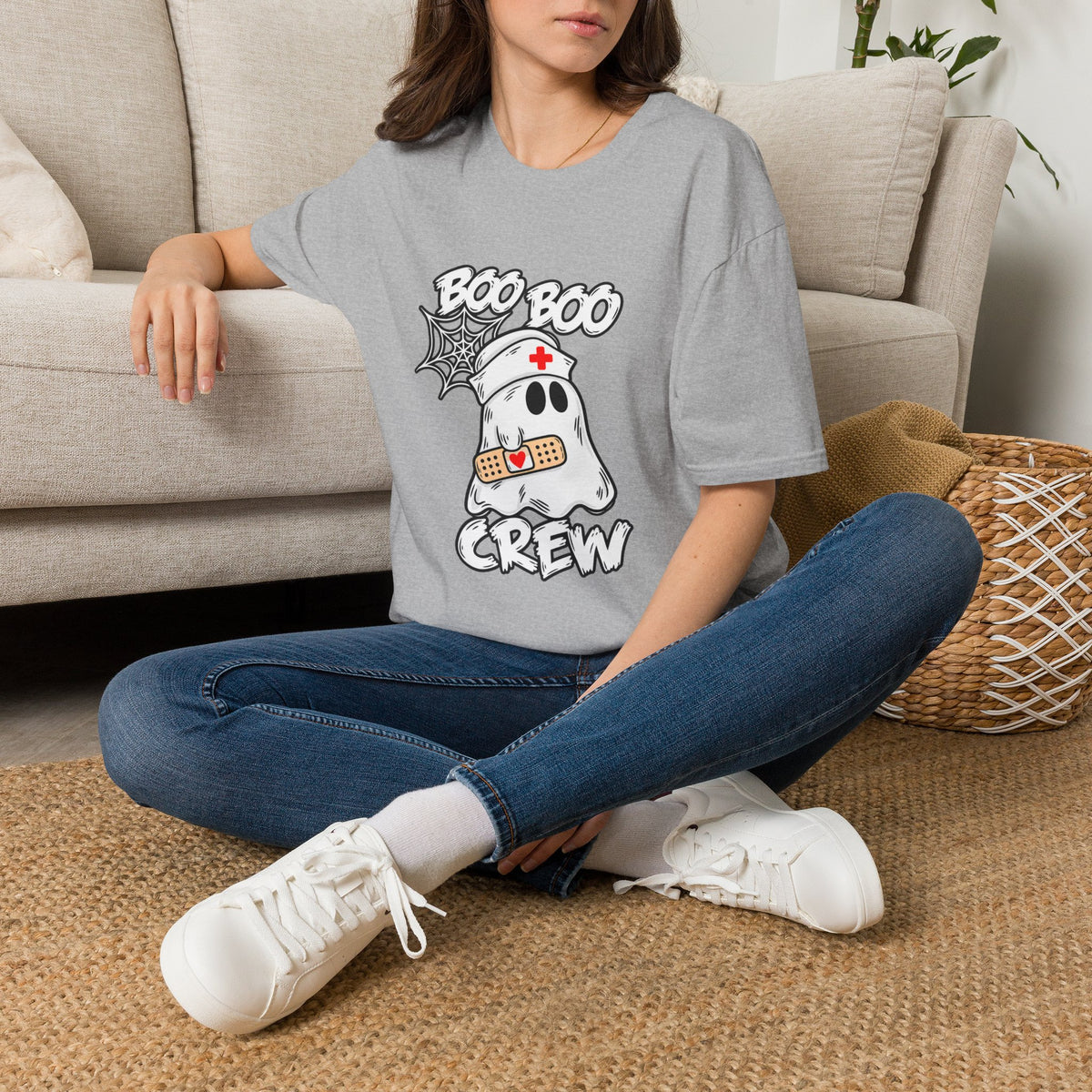 Boo Boo Crew T-Shirt — Cute Nurse Ghost Halloween Tee