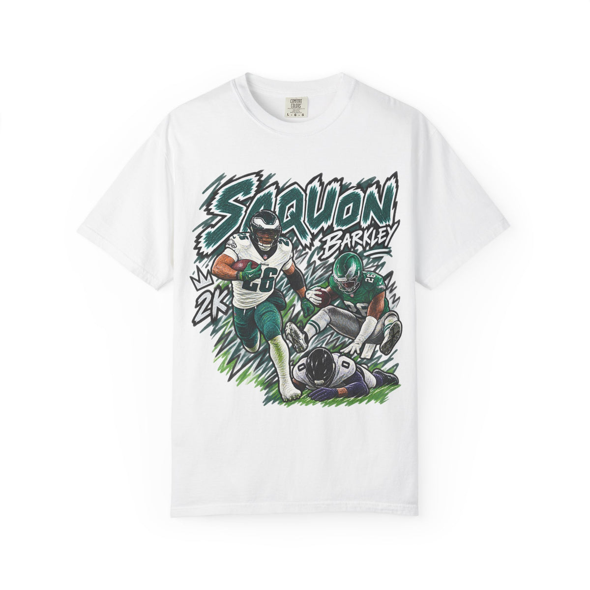 Saquon Barkley Graphic T-Shirt - Sunday Standouts Sketch Series