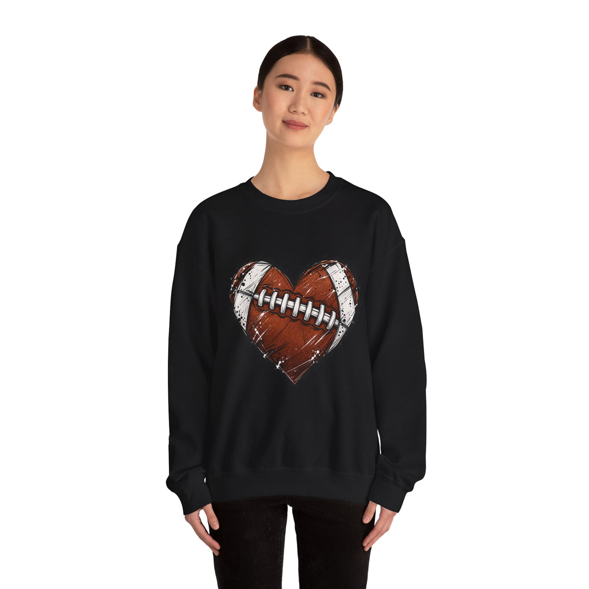Unisex Heavy Blend™ Football Crewneck Sweatshirt