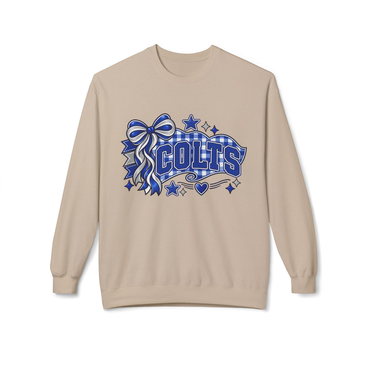 Colts Ribbon & Banner Crewneck Sweatshirt - Team Spirit Pullover