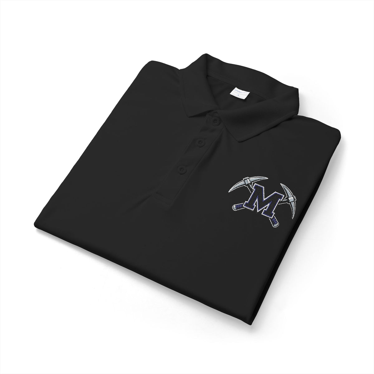 Miners Embroidered M Logo Polo Shirt