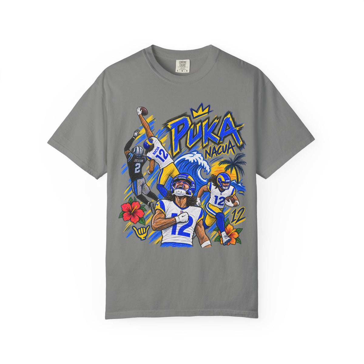 Puka Nacua Graphic T-Shirt - Sunday Standouts Sketch Series