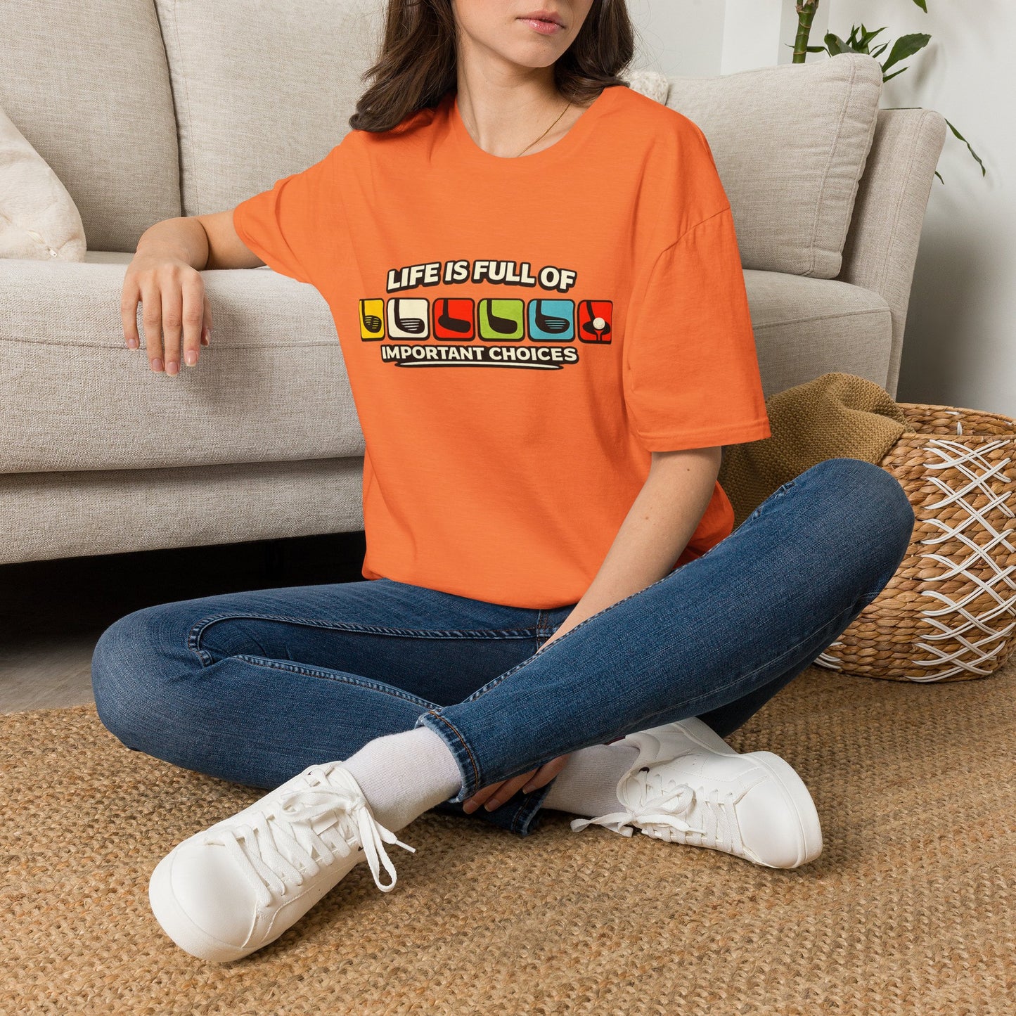 T‑Shirt — "Life Is Full Of Important Choices" Retro Game Controller Graphic