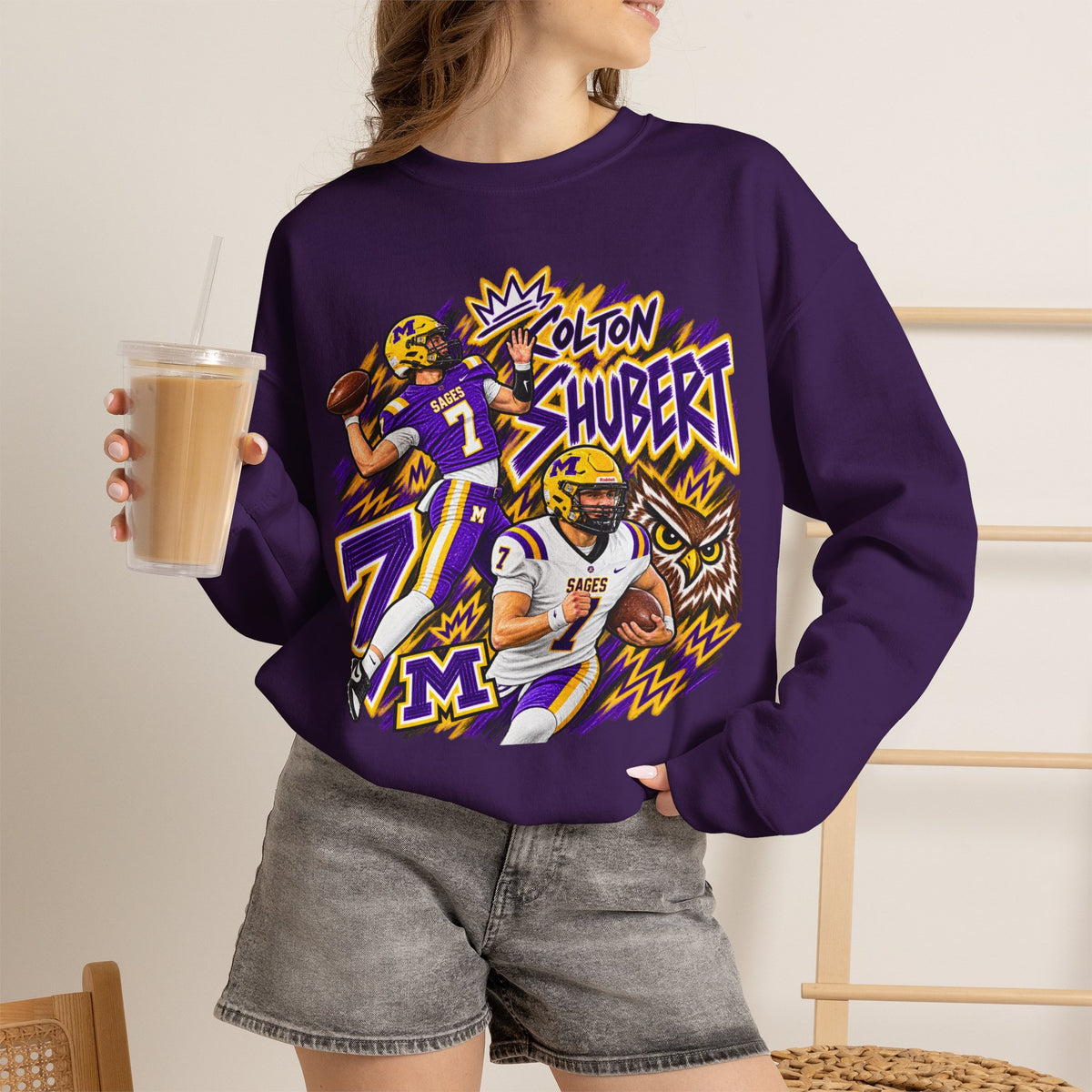 Colton Shubert Graphic Sketch Crewneck Sweatshirt