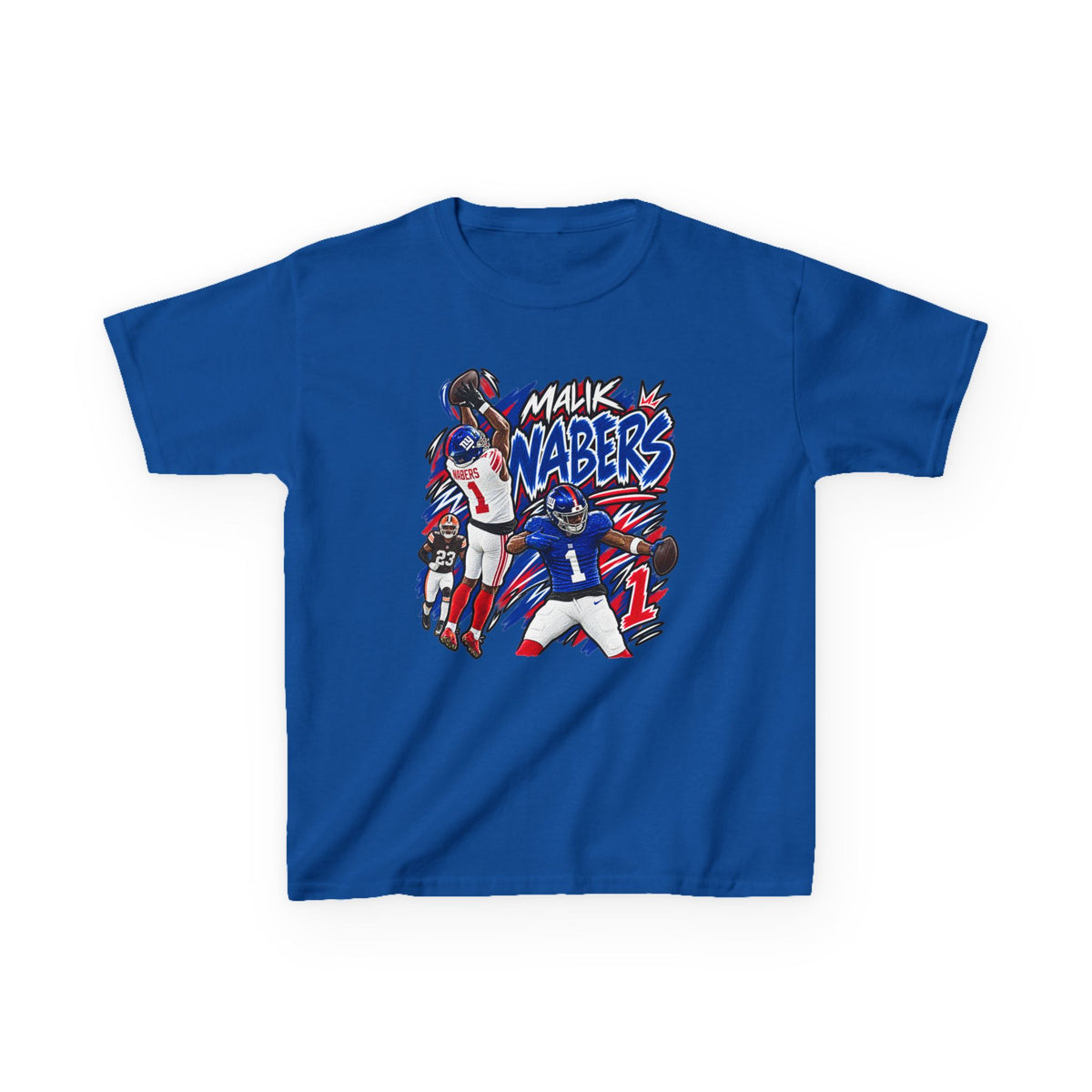 Malik Nabers Graphic T-Shirt - Sunday Standouts Sketch Series