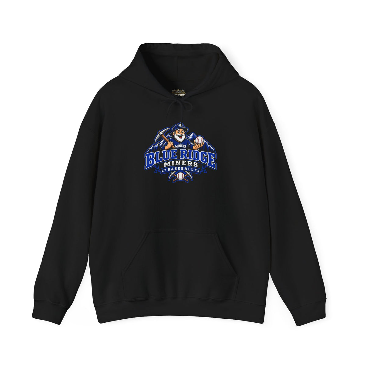 Blue Ridge Miners Mascot Logo Hoodie