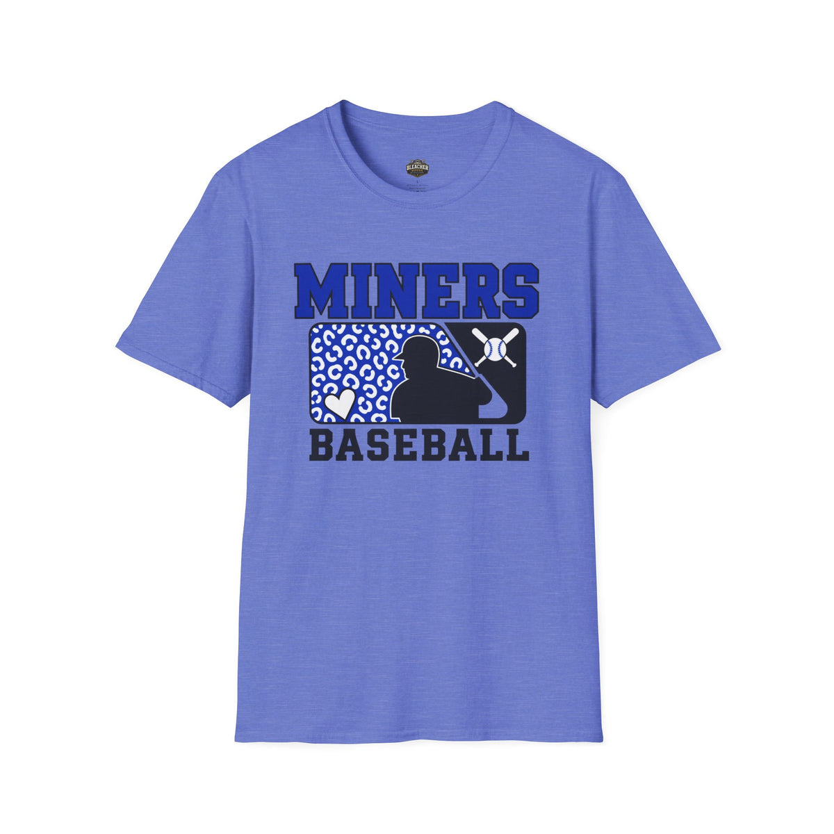 Miners Baseball T-Shirt — Leopard Print Batter Graphic Tee
