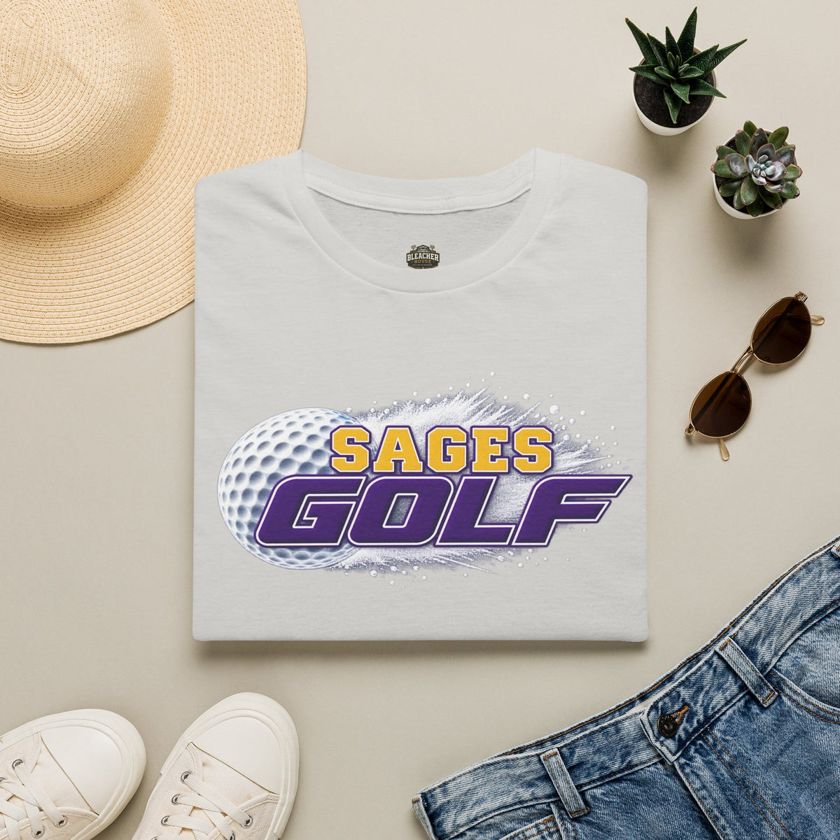 Sages Golf T-Shirt — Retro Golf Ball Team Tee