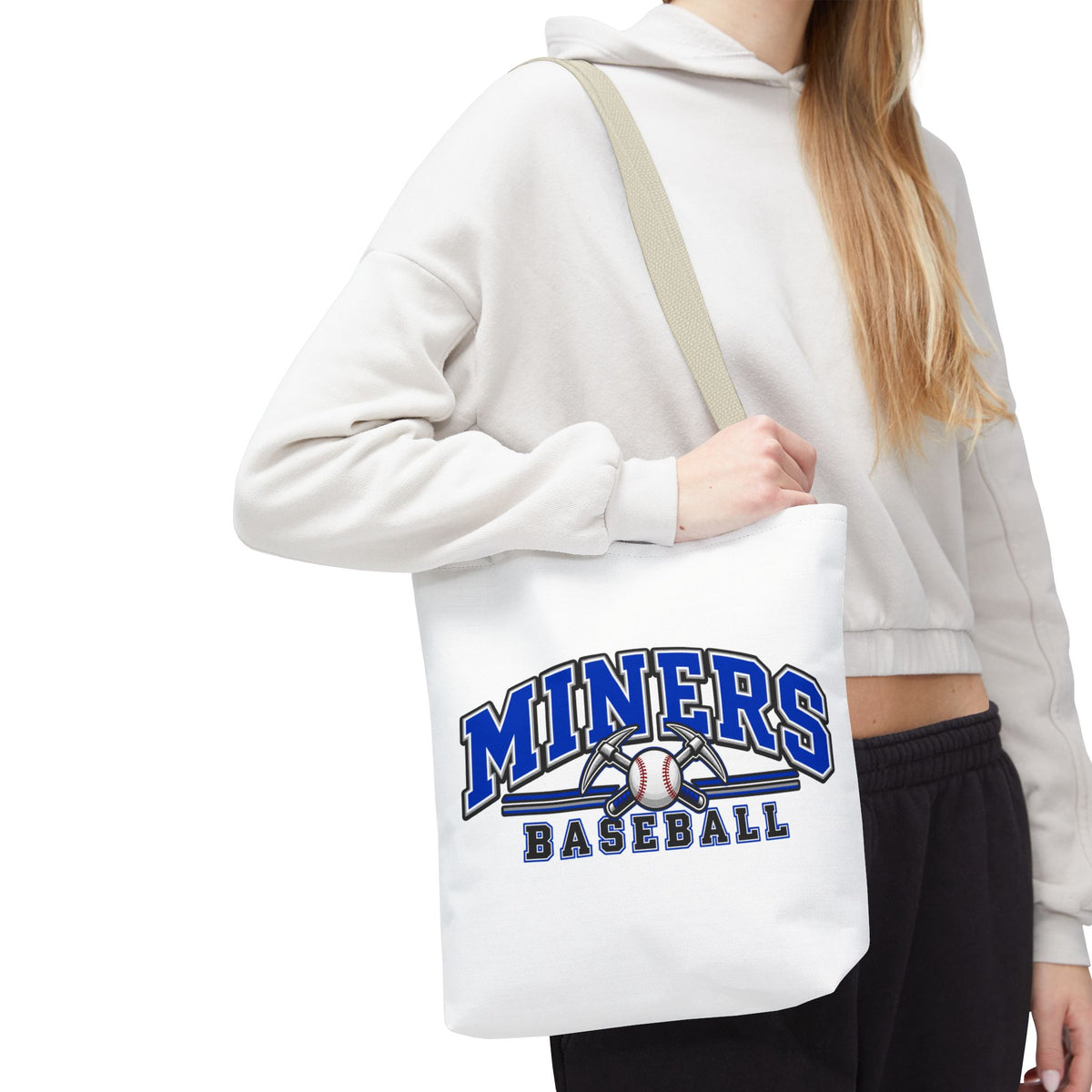 Miners Baseball Tote Bag — Team Logo Sports Carryall