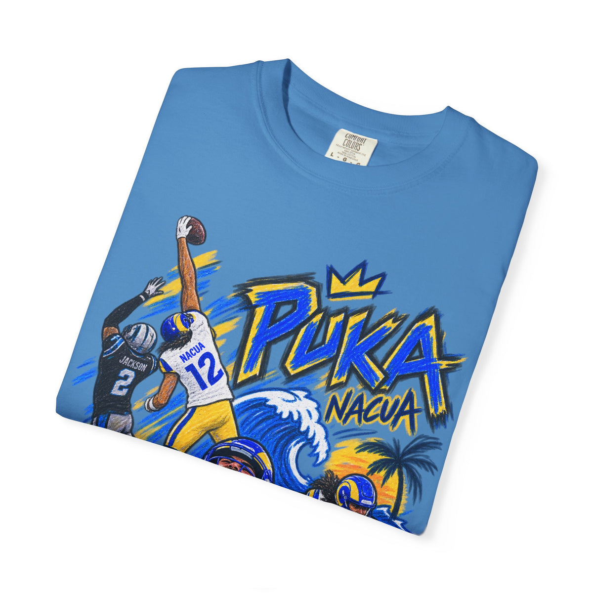 Puka Nacua Graphic T-Shirt - Sunday Standouts Sketch Series