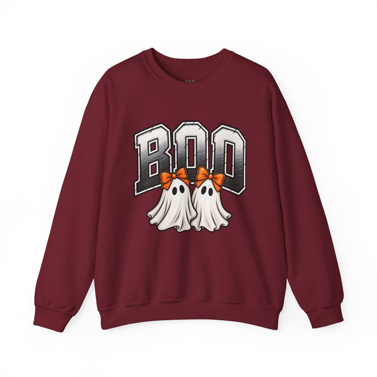 Halloween 'Boo' Ghosts Crewneck Sweatshirt — Cute Spooky Fall Pullover