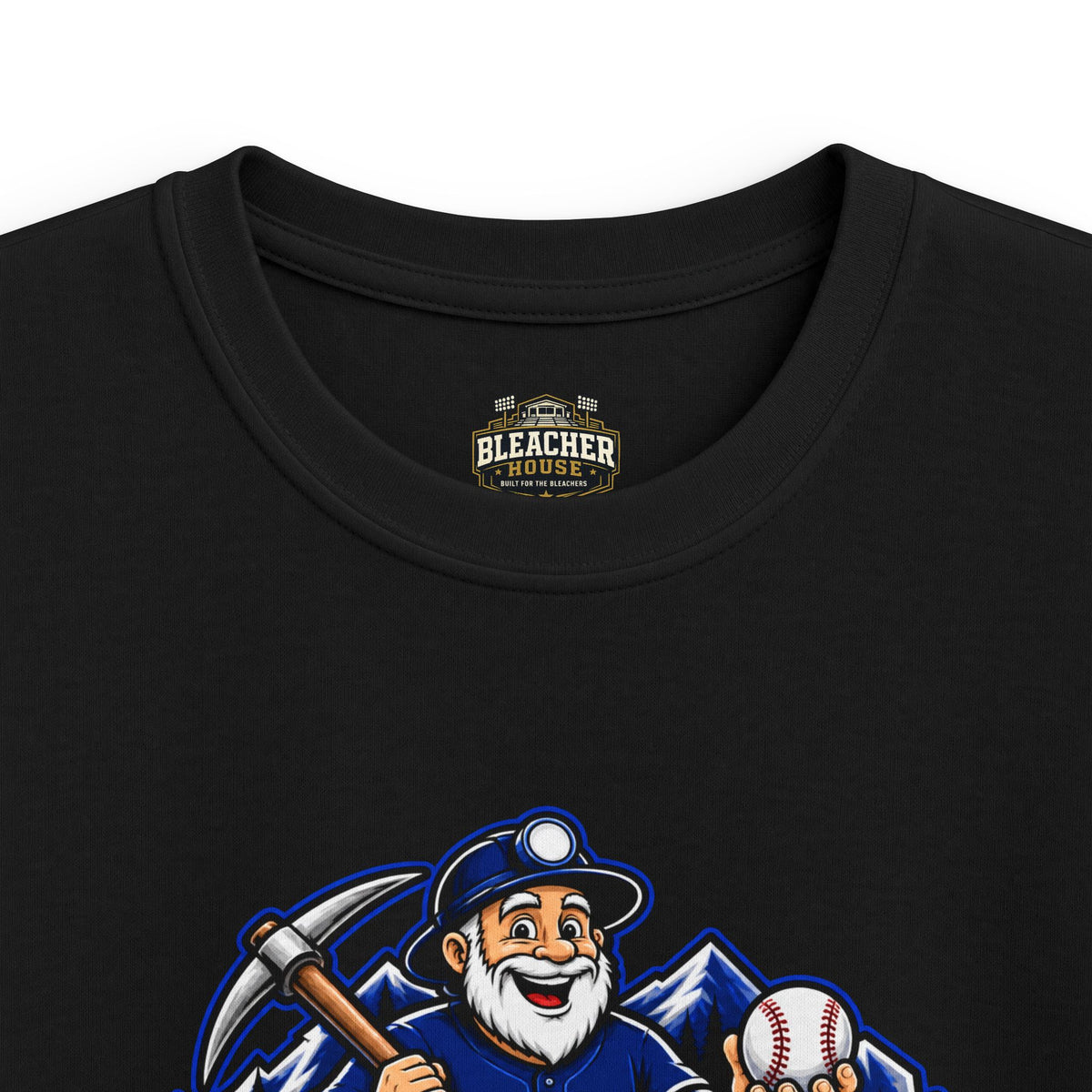 YOUTH Blue Ridge Miners Mascot and Logo T‑Shirt — Unisex Softstyle Tee