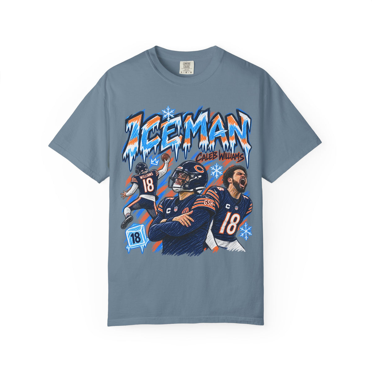Caleb Williams, ICEMAN Graphic T-Shirt - Sunday Standouts Sketch Series