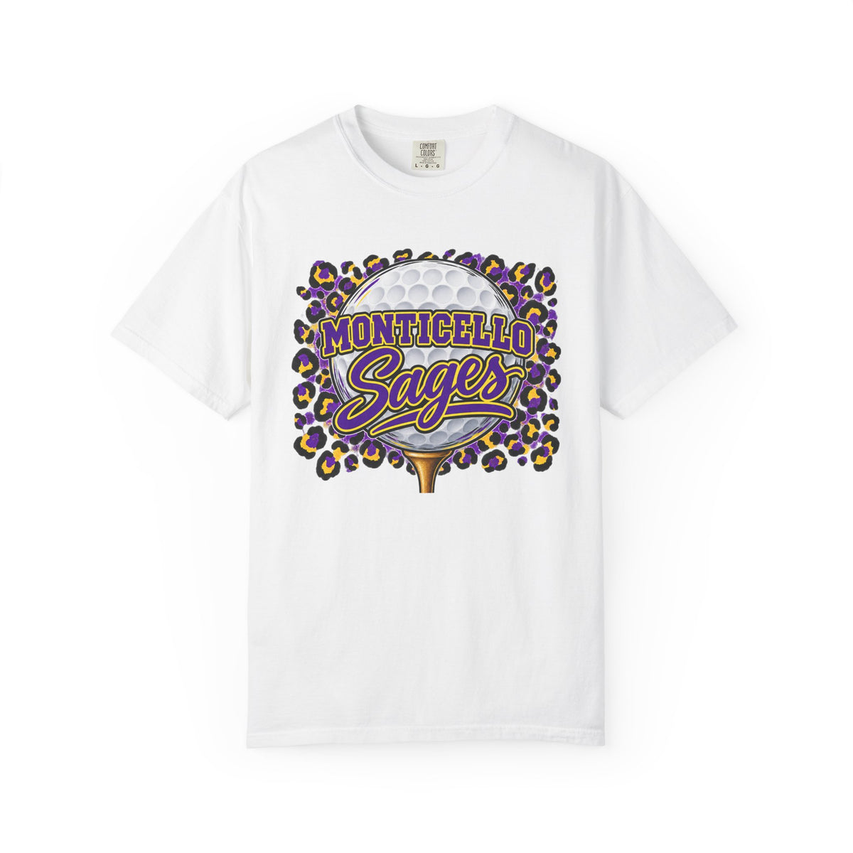 Monticello Sages Golf Leopard Mascot T-Shirt