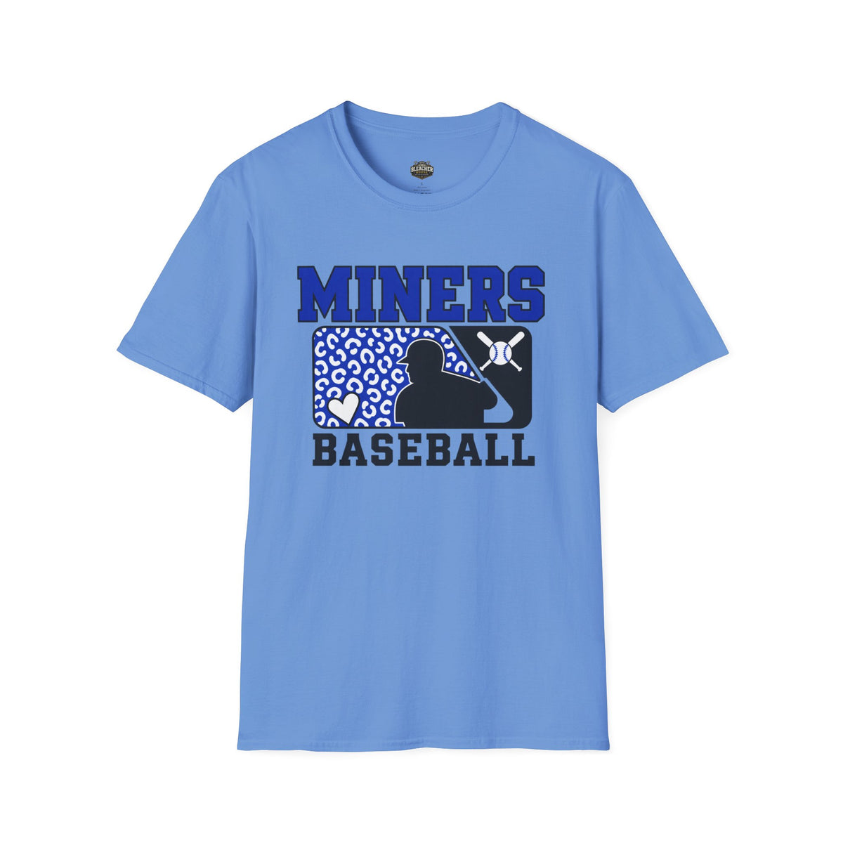 Miners Baseball T-Shirt — Leopard Print Batter Graphic Tee