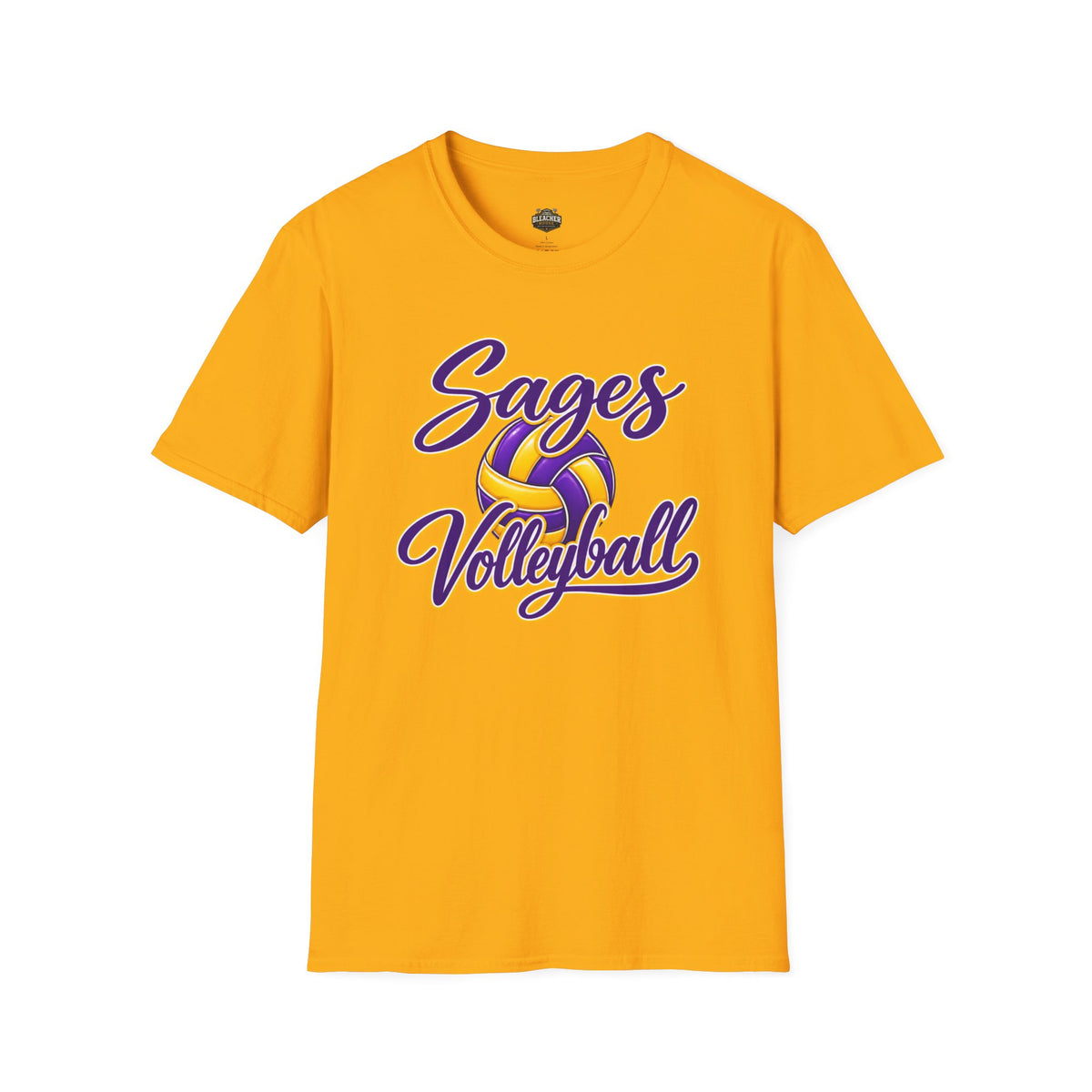 Sages Volleyball T-Shirt — Purple & Gold Team Tee