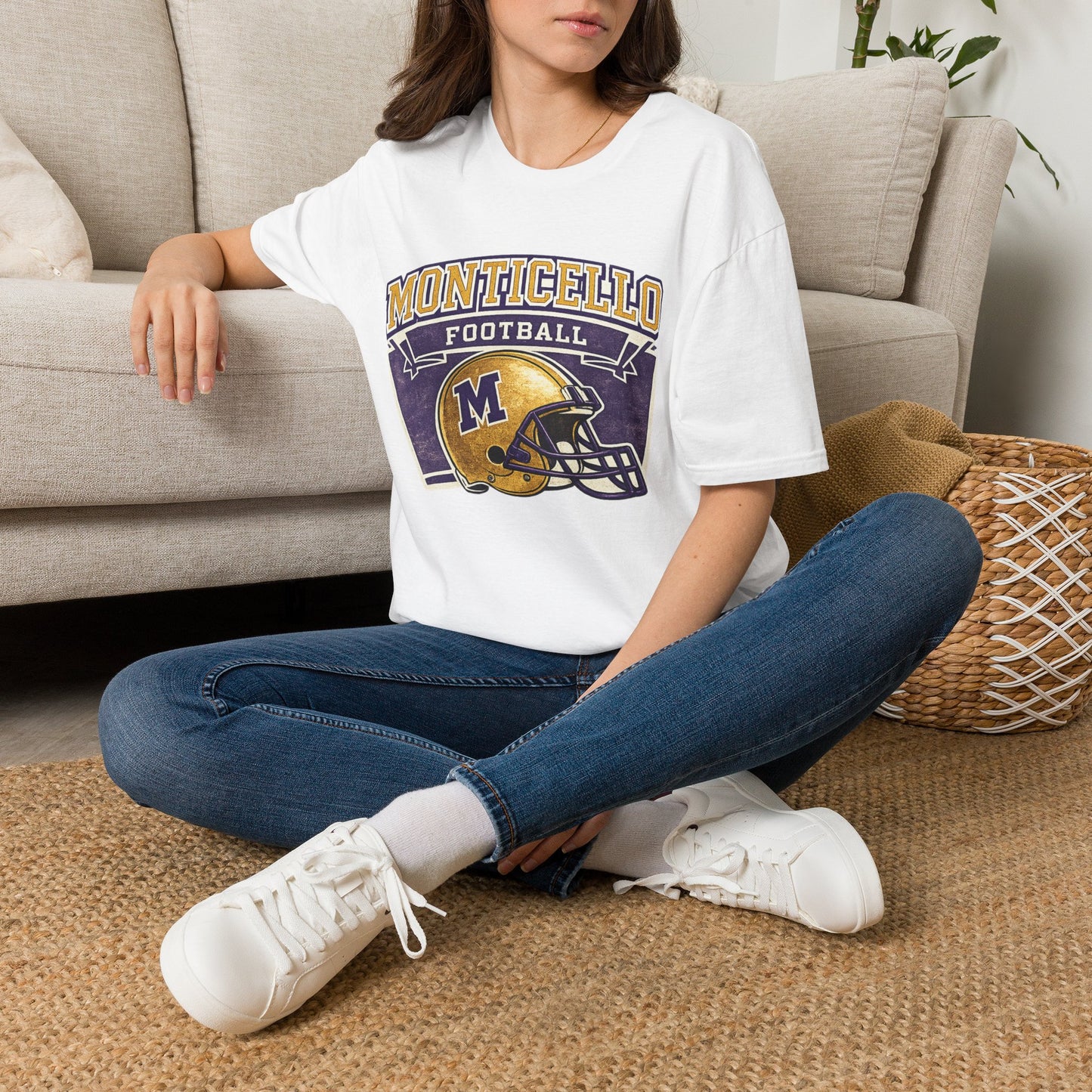Monticello Football T-Shirt — Vintage Helmet Tee