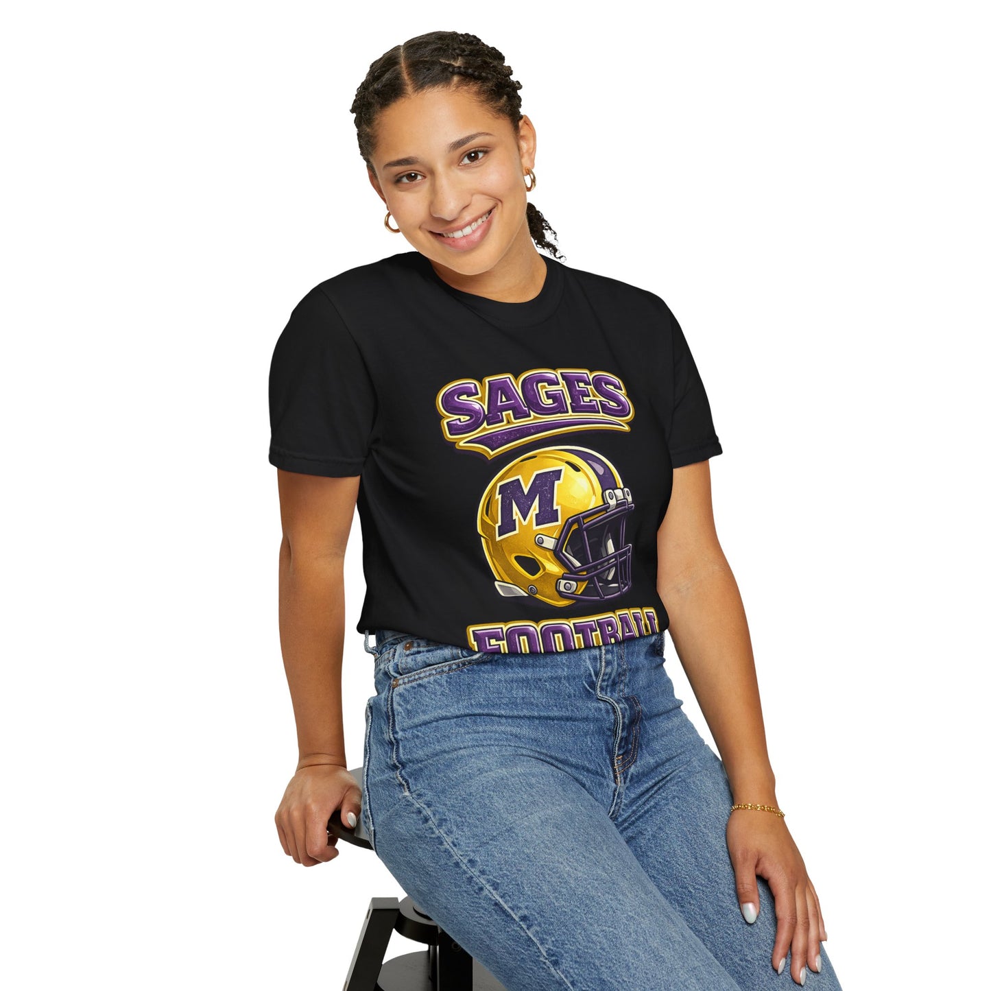 Sages Football Shiny Helmet T-Shirt