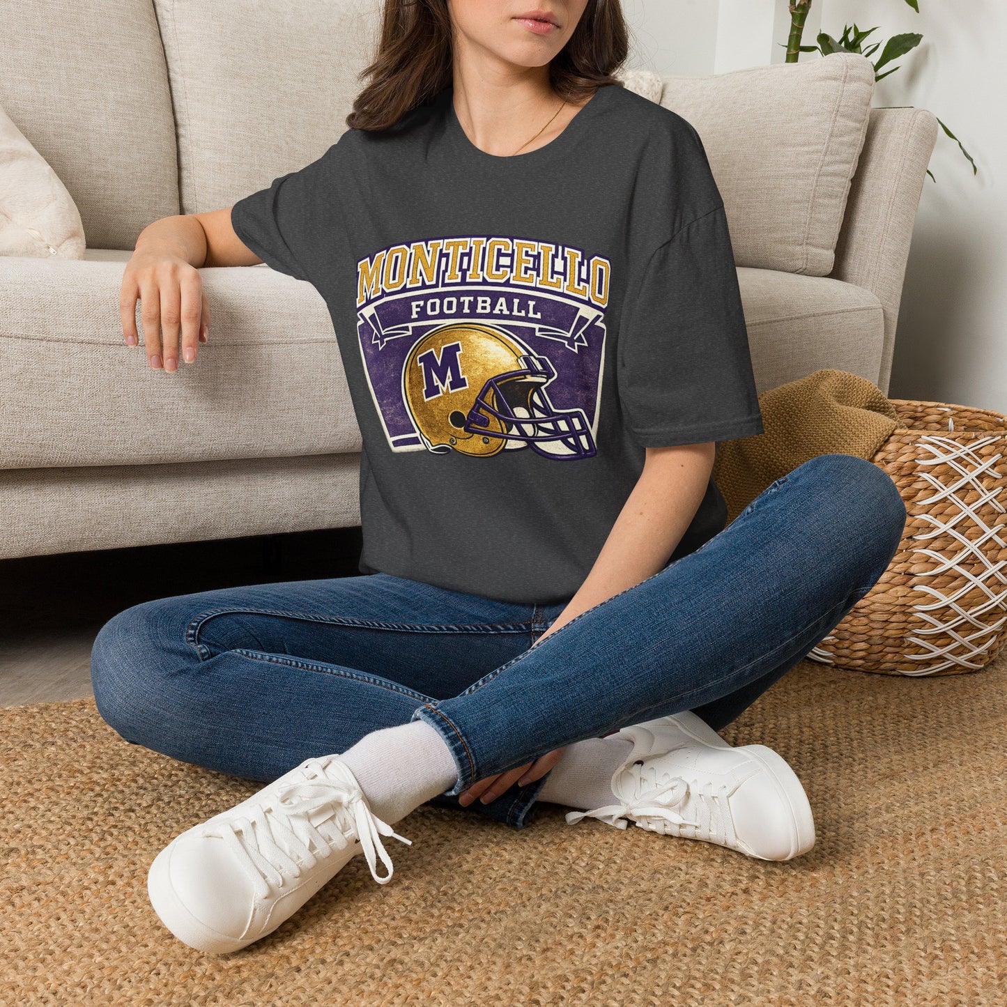 Monticello Football T-Shirt — Vintage Helmet Tee