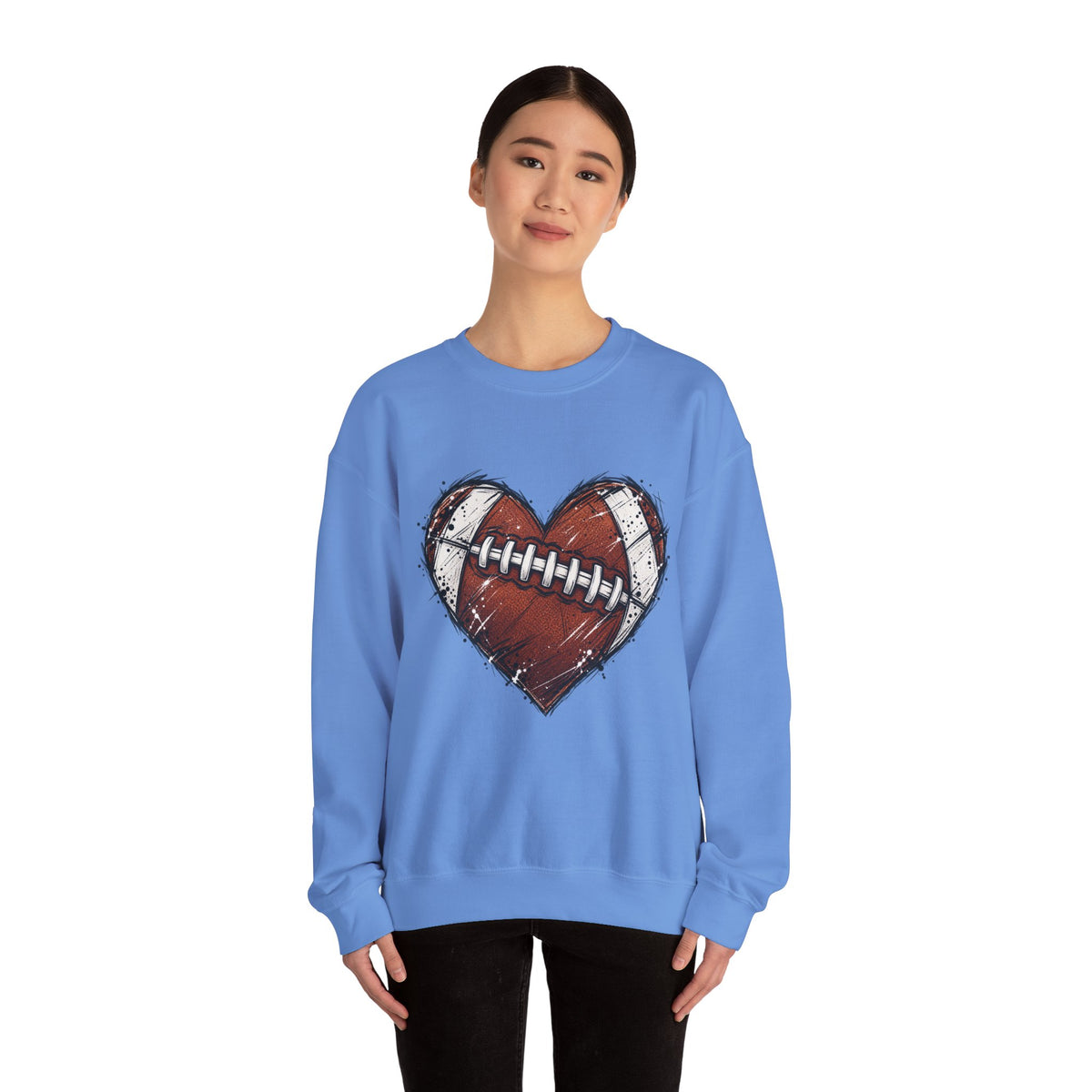 Unisex Heavy Blend™ Football Crewneck Sweatshirt