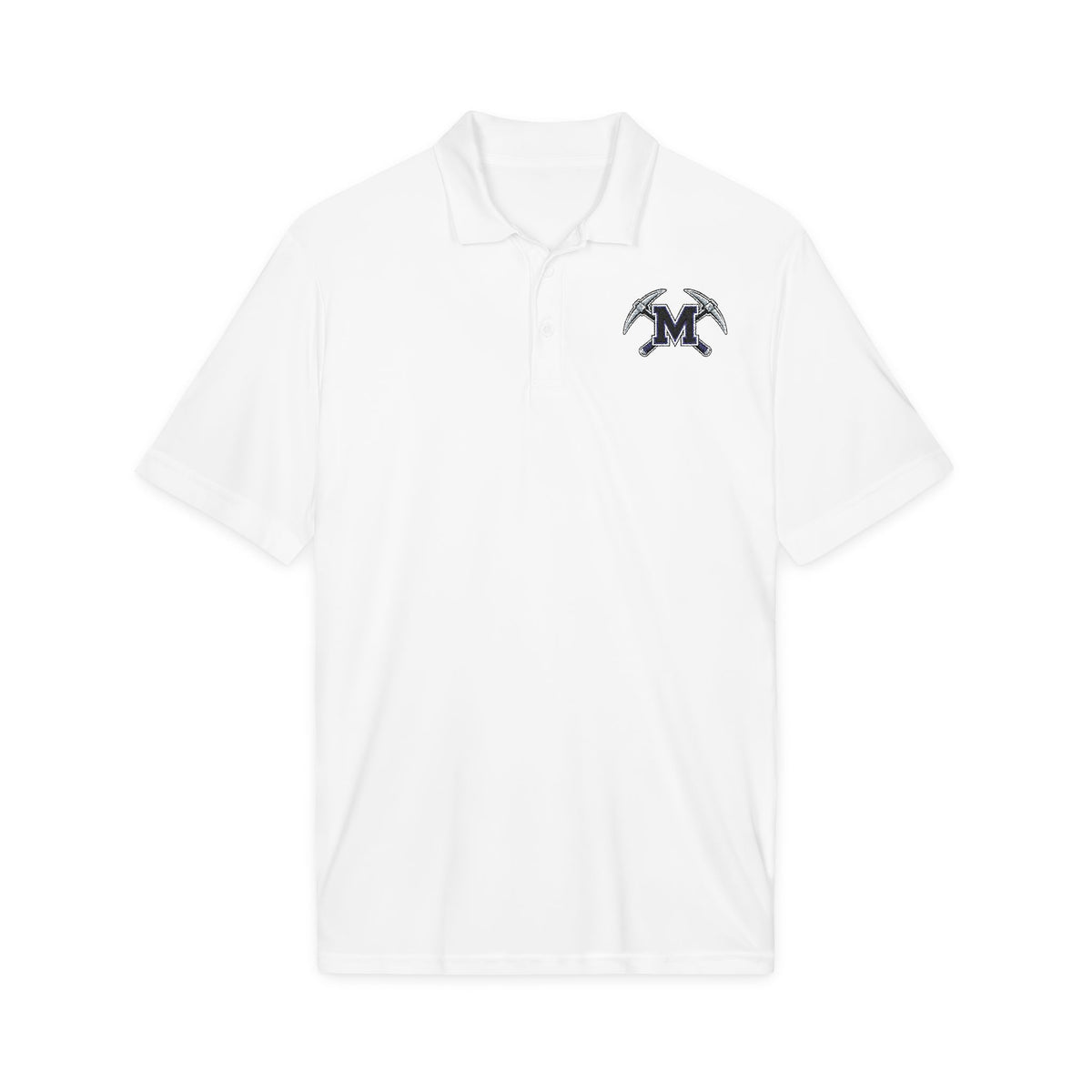 Miners Embroidered M Logo Polo Shirt