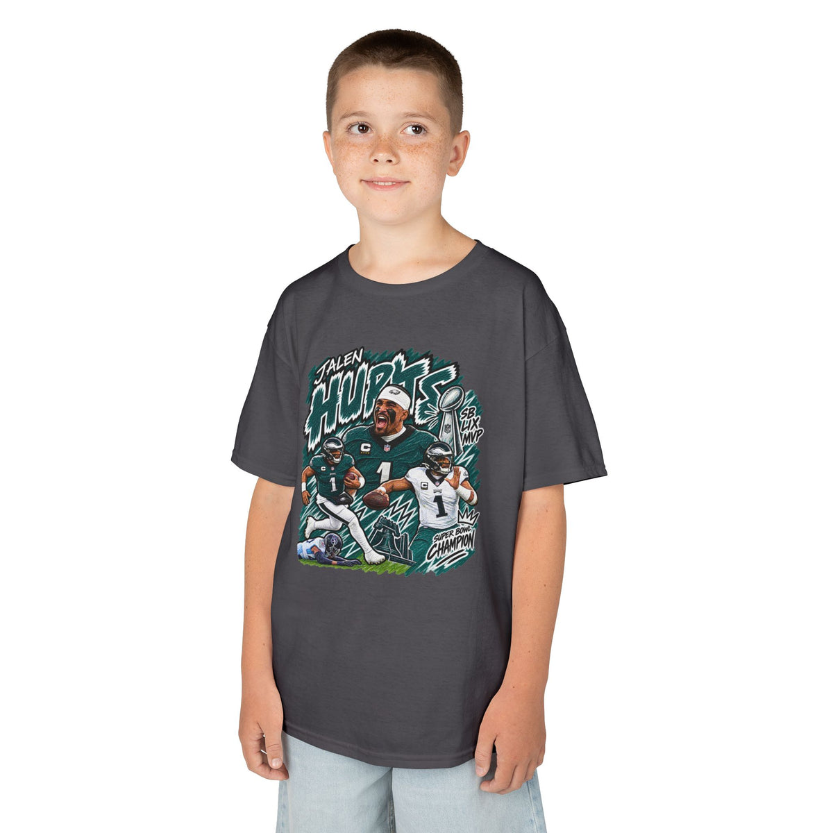 YOUTH Jalen Hurts Graphic T-Shirt - Sunday Standouts Sketch Series